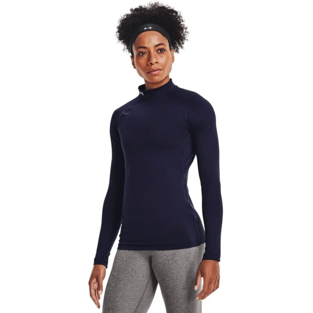 Under Armour Womens Authentics Mock Neck Shirt, Large, 7I-194T005